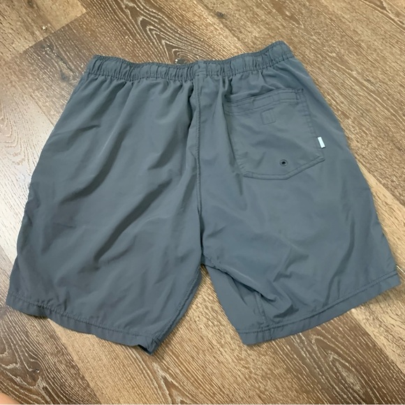 Vuori Mens kore gray lined drawstring shorts M - Picture 7 of 9